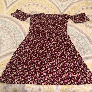 Victoria Secret Pink Smocked Off Shoulder Dress XL